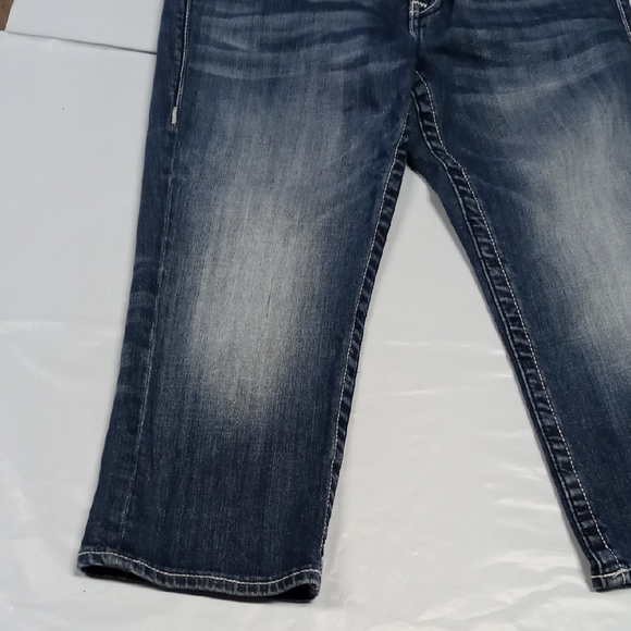 Vigoss Blue Boot Cut Jeans with Vintage Embroidery - Picture 7 of 14